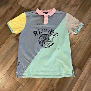 Polo‎ Ralph Lauren Casual Blue Pattern Polo Kids XL
